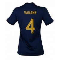 Francúzsko Raphael Varane #4 Domáci Ženy futbalový dres MS 2022 Krátky Rukáv